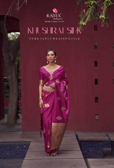 Khushrat Silk By Rajtex Weaving Silk Festive Wear Saree Collection